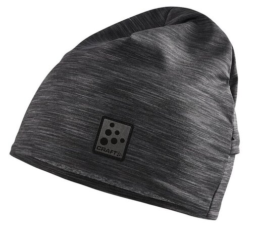 Čiapka Craft Microfleece Ponyt Čierna