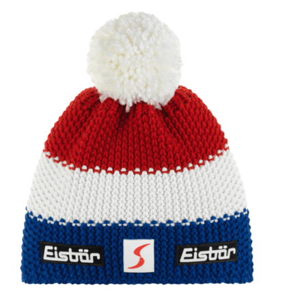 Čiapka Eisbär Star Pompon MU kids Modrá/Biela/Červená Čiapka Eisbär Star Pompon MU kids Modrá/Biela/Červená