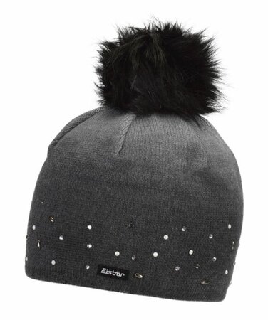 Zimná čiapka Eisbär Dip Dye Lux Crystal Graumele/Schwarz