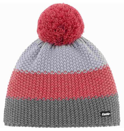Zimná čiapka Eisbär Star Pompon MÜ Sivá/Červená