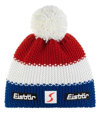 Zimná čiapka Eisbär Star Pompon MÜ Red/Blue/White