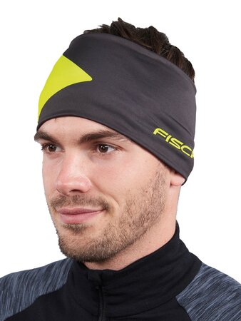 Čelenka Fischer Elastic Headband Light Oberstdorf Black/Neonyellow
