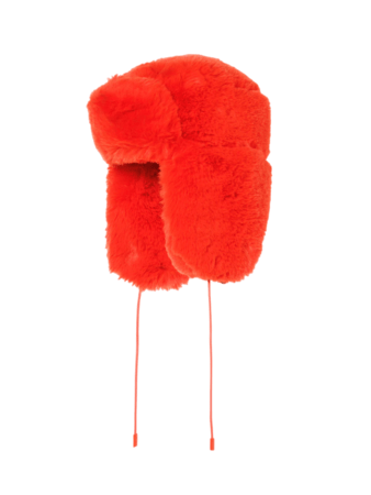 Čiapka Goldbergh Cher Fluffy Aviator Hat Orange