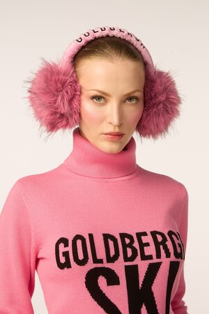 Chrániče uší Goldbergh Fluffy Earwarmers Pink Cosmos