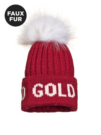 Čiapka Goldbergh Hodd Beanie Faux Fur Flame