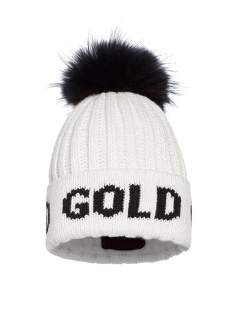 Čiapka Goldbergh Hodd Beanie Faux Fur White