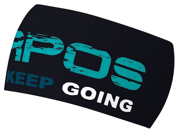 Čelenka Karpos Pelmetto Čierna/Tyrkysová