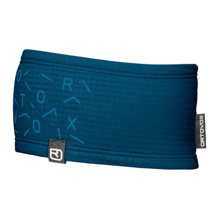 Čelenka Ortovox Fleece Light Grid Headband Petrol Blue