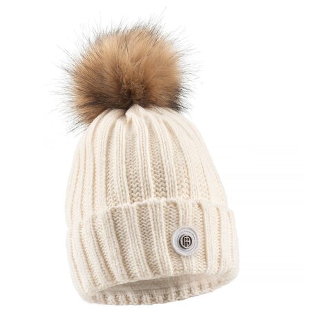 Zimná čiapka Poivre Blanc With Pompom White