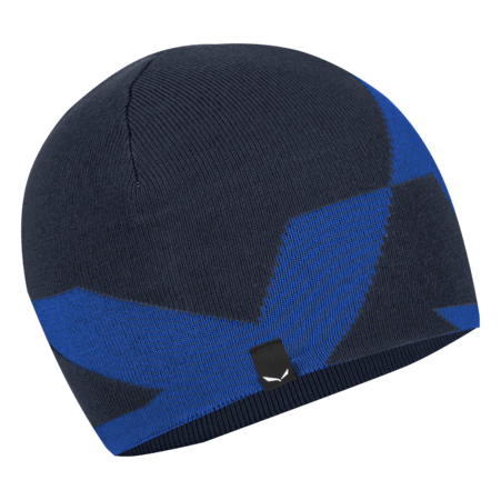 Zimná čiapka Salewa Pure Reversible Am Beanie Blue navy blazer