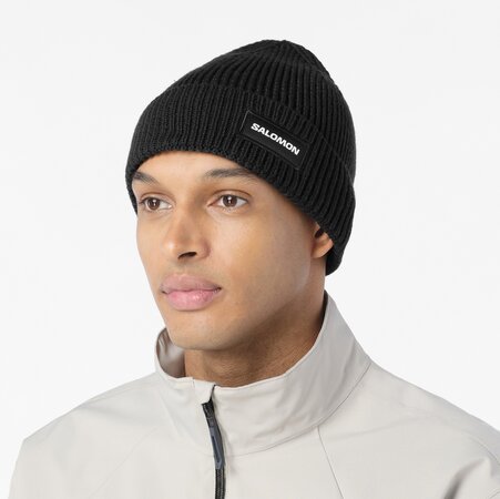 Čiapka Salomon Classic Beanie U Deep Black