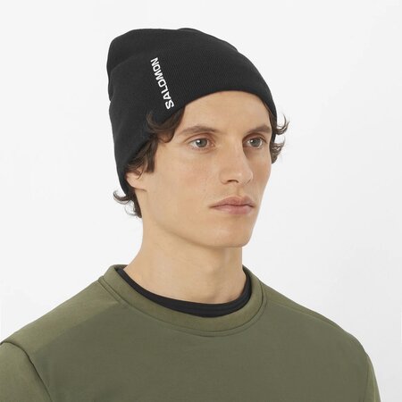 Čiapka Salomon Graphic Beanie Deep Black