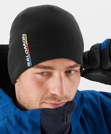 Čiapka Salomon Graphic Beanie Deep Black D