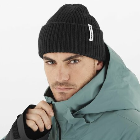 Čiapka Salomon Snowbird Beanie Deep Black
