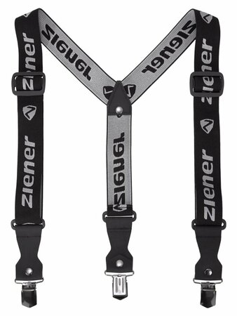 Traky na lyžiarske nohavice Ziener Braces Clip-Z Black