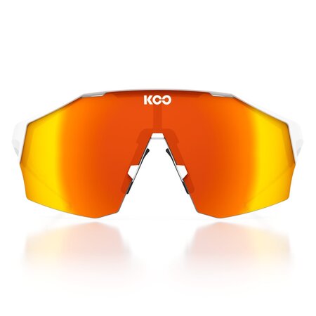 Cyklistické okuliare Kask Alibi Large White Matt/Red Mirror