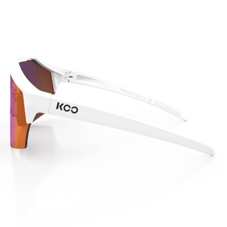 Cyklistické okuliare Kask Alibi Large White Matt/Red Mirror