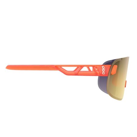 Cyklistické okuliare POC Elicit Fluo. Orange Translucent/Clarity Road/Partly Sunny Gold