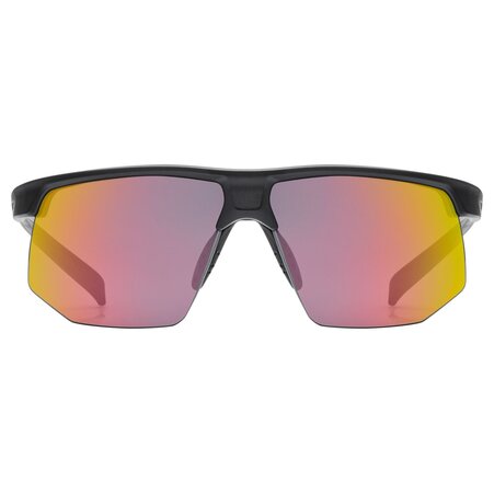 Cyklistické okuliare Uvex Aerios Black Matt/Mirror Red