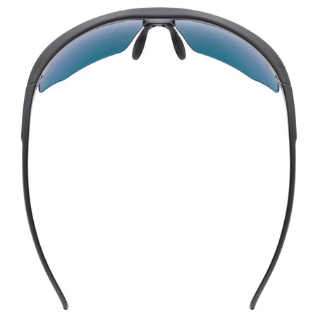 Cyklistické okuliare Uvex Aerios Black Matt/Mirror Red