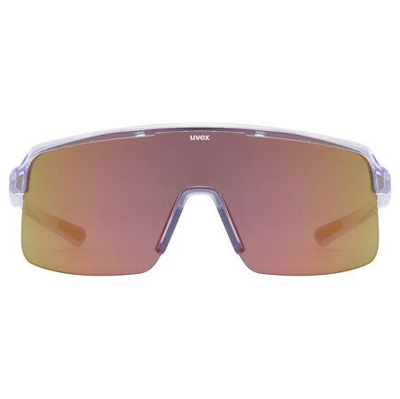 Cyklistické okuliare Uvex Dyrt Clear Purple/Mirror Red