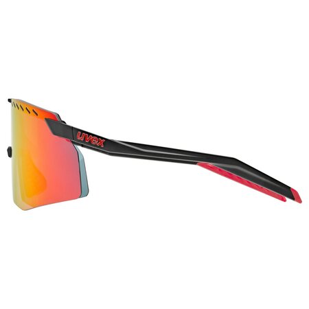 Cyklistické okuliare Uvex Pace Stage Black Matt/Mirror Red