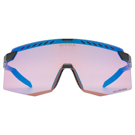 Cyklistické okuliare Uvex Pace Stage CV Black Matt/Mirror Blue S1