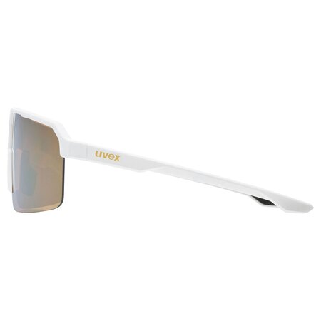 Cyklistické okuliare Uvex Ramp White Matt/Mirror Gold