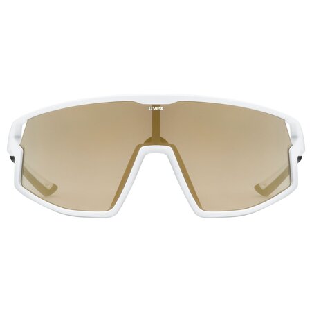 Cyklistické okuliare Uvex Skyryse White Matt/Mirror Gold