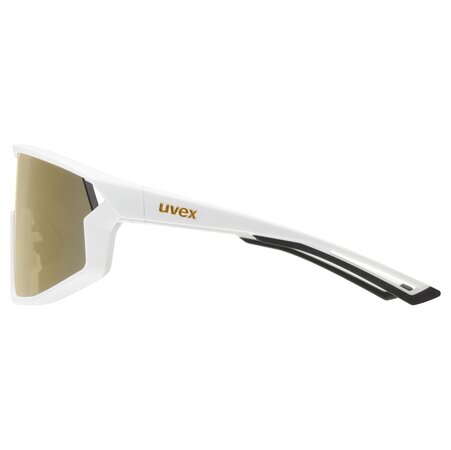 Cyklistické okuliare Uvex Skyryse White Matt/Mirror Gold