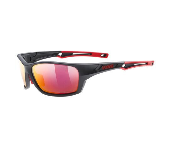 Okuliare Uvex Sportstyle 232 Pola Black Mate Red Okuliare Uvex Sportstyle 232 Pola Black Mate Red