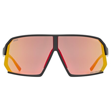 Cyklistické okuliare Uvex Sportstyle 237 CV Black Matt/Mirror Red