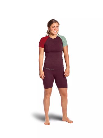 Funkčné tričko Ortovox W's 120 Competition Light Short Sleeve Dark Wine