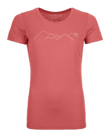 Dámske Termo Tričko Ortovox W's 185 Merino Mountain TS | Blush