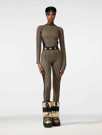 Funkčné legíny Goldbergh Celeste Baselayer Pant Black/Toffee 23/24