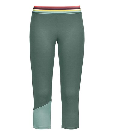 Funkčné legíny Ortovox W Fleece Light Short Pants Arctic Grey