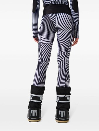 Funkčné oblečenie Perfect Moment Warped Star Compression Legging Black/Snow White