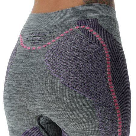 Funkčné legíny UYN Lady Ambityon Uw Pant Long Melange Black Melange/Purple/Raspberry