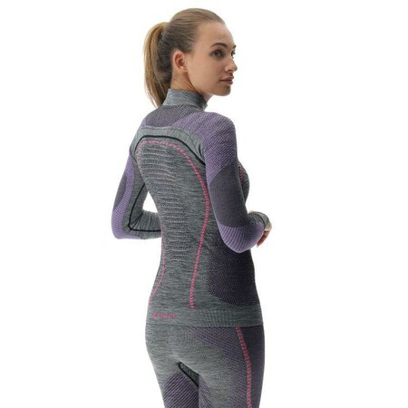 Termo Tričko UYN Lady Ambityon Uw Shirt Melange Turtle Neck Black Melange/Purple/Raspberry Termo Tričko UYN Lady Ambityon Uw Shirt Melange Turtle Neck Black Melange/Purple/Raspberry