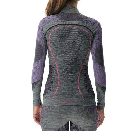 Termo Tričko UYN Lady Ambityon Uw Shirt Melange Turtle Neck Black Melange/Purple/Raspberry Termo Tričko UYN Lady Ambityon Uw Shirt Melange Turtle Neck Black Melange/Purple/Raspberry