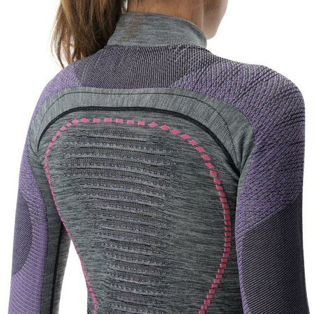 Termo Tričko UYN Lady Ambityon Uw Shirt Melange Turtle Neck Black Melange/Purple/Raspberry Termo Tričko UYN Lady Ambityon Uw Shirt Melange Turtle Neck Black Melange/Purple/Raspberry