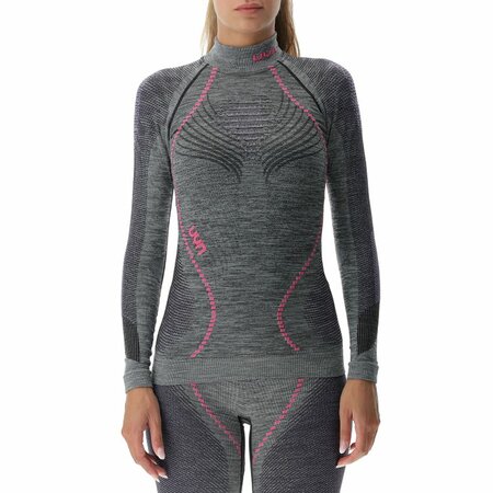Termo Tričko UYN Lady Ambityon Uw Shirt Melange Turtle Neck Black Melange/Purple/Raspberry Termo Tričko UYN Lady Ambityon Uw Shirt Melange Turtle Neck Black Melange/Purple/Raspberry