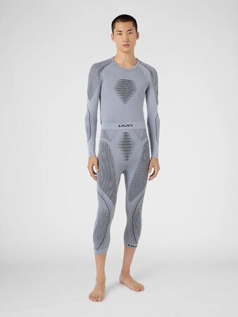 Funkčné legíny UYN Evolutyon+ 3/4 Thermal Pants Man Grey Melange