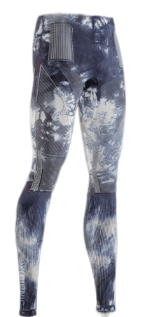 Funkčné nohavice X-Bionic Energy Accumulator Wild Pants Tiedye X Black/X White