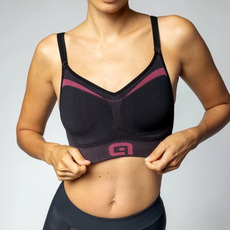 Funkčná podprsenka ALÉ Intimo Magic Bra Black/Raspberry