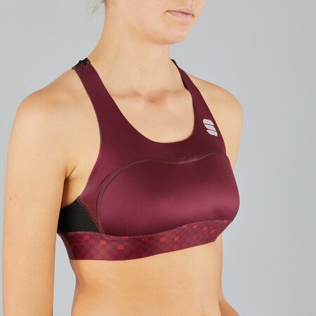 Športová podprsenka Sportful Pro W Bra Wine Red