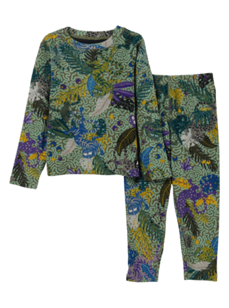 Funkčný set Burton Fleece Base Layer Toddlers Set Jungle Cats