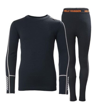 Funkčný set Helly Hansen JR Lifa Merino Midweight Navy/Navy