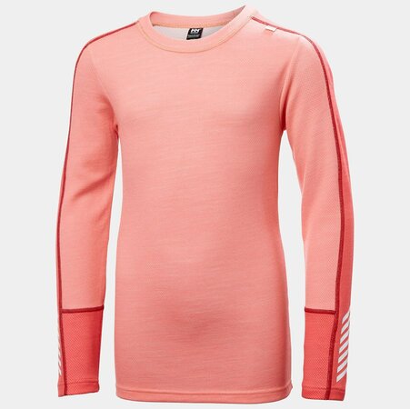 Funkčný set Helly Hansen JR Lifa Merino Midweight Sunset Pink