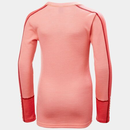 Funkčný set Helly Hansen JR Lifa Merino Midweight Sunset Pink